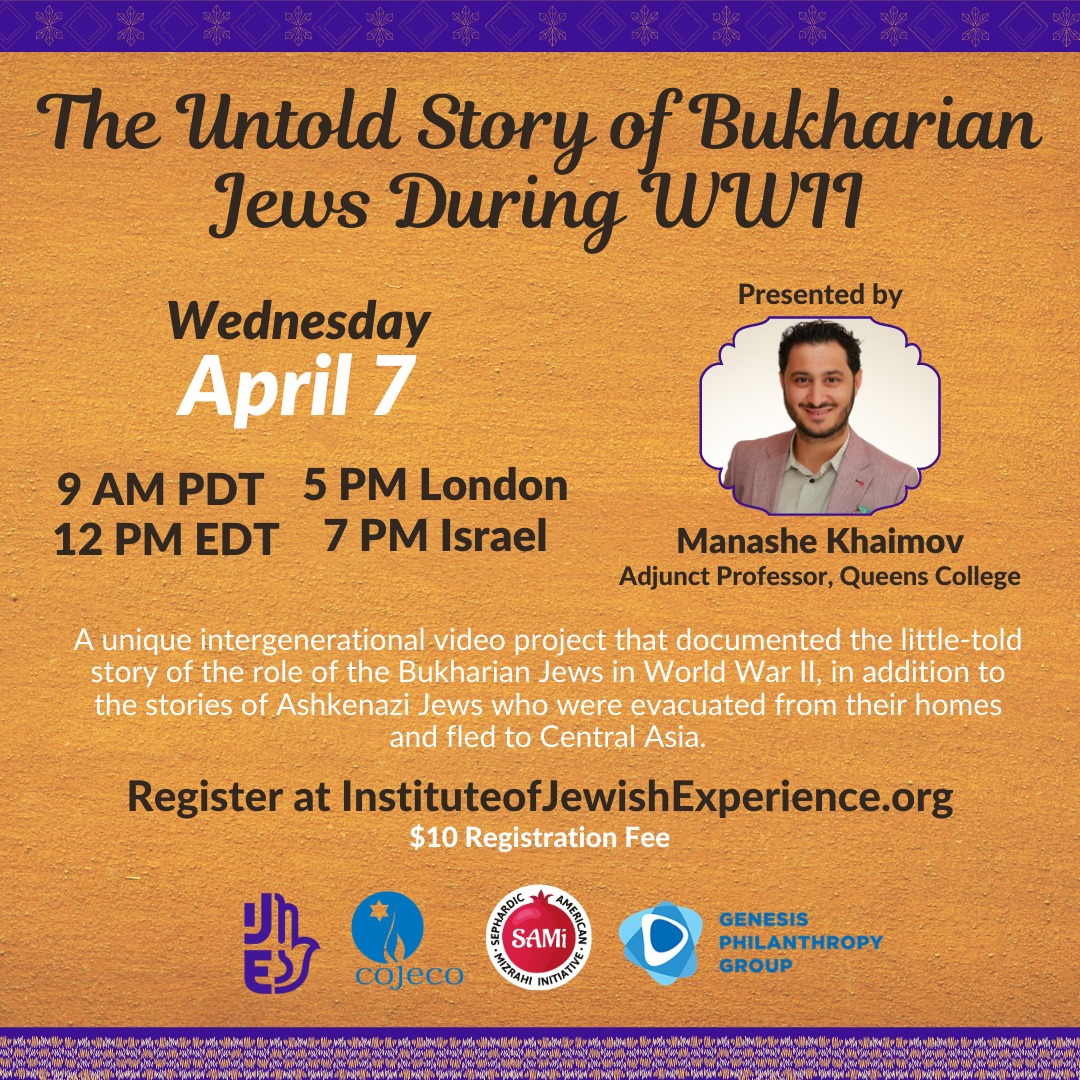 The Untold Story Of Bukharian Jews During Wwii Institute Of Jewish